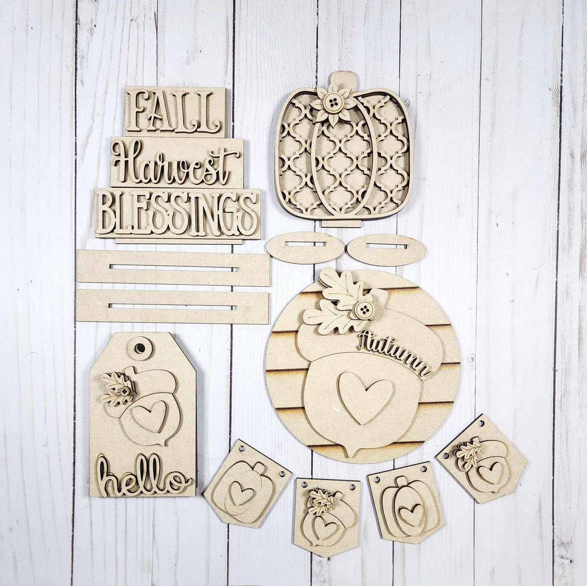 Fall Harvest Tiered Tray Kit