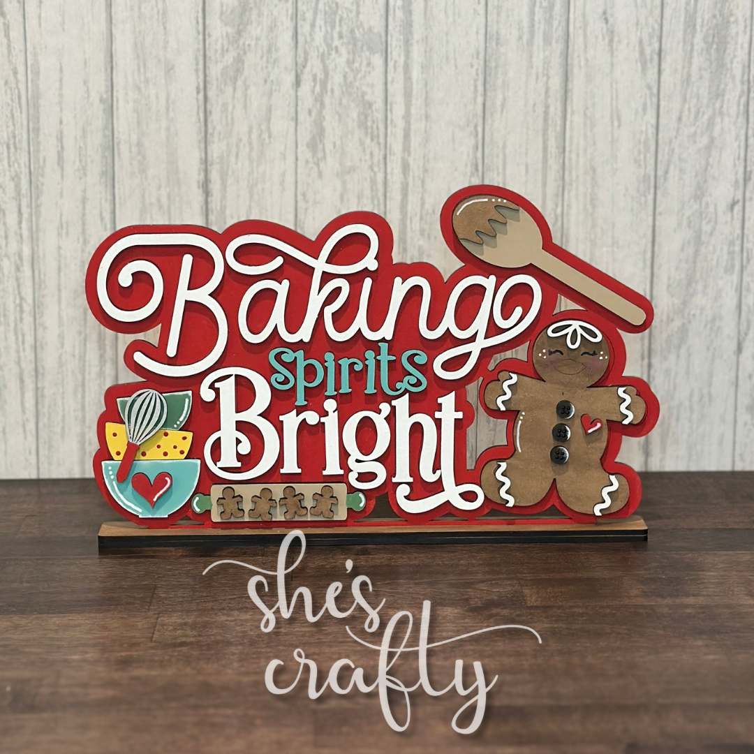 Baking Spirits Bright Shelf Sitter