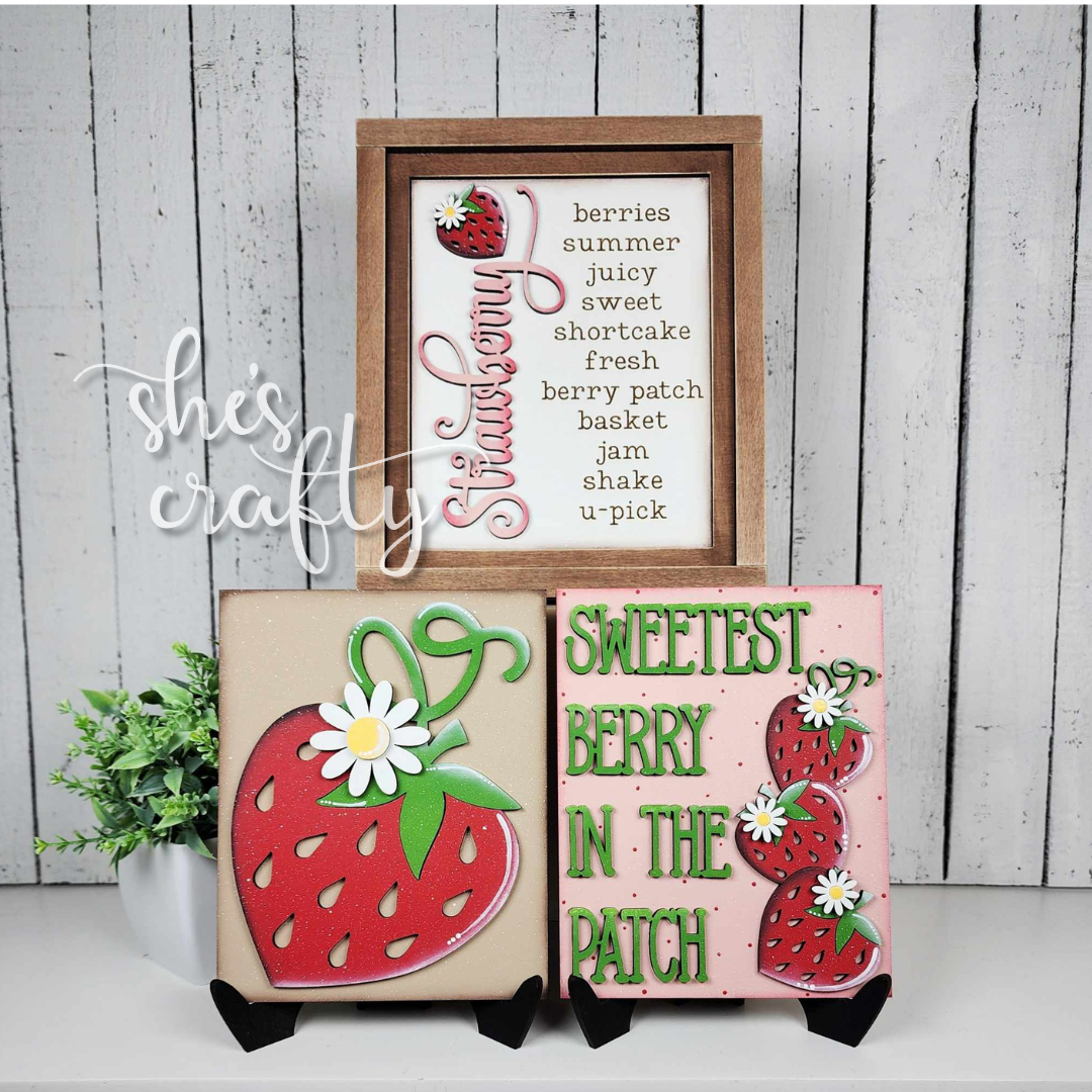 Berry Sweet Sign Trio
