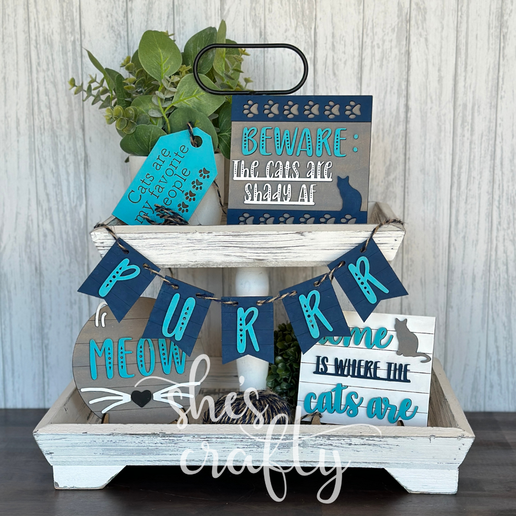 Cat Tiered Tray Kit
