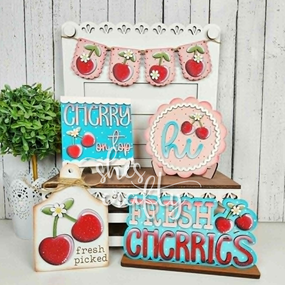 Cherries Tiered Tray Kit