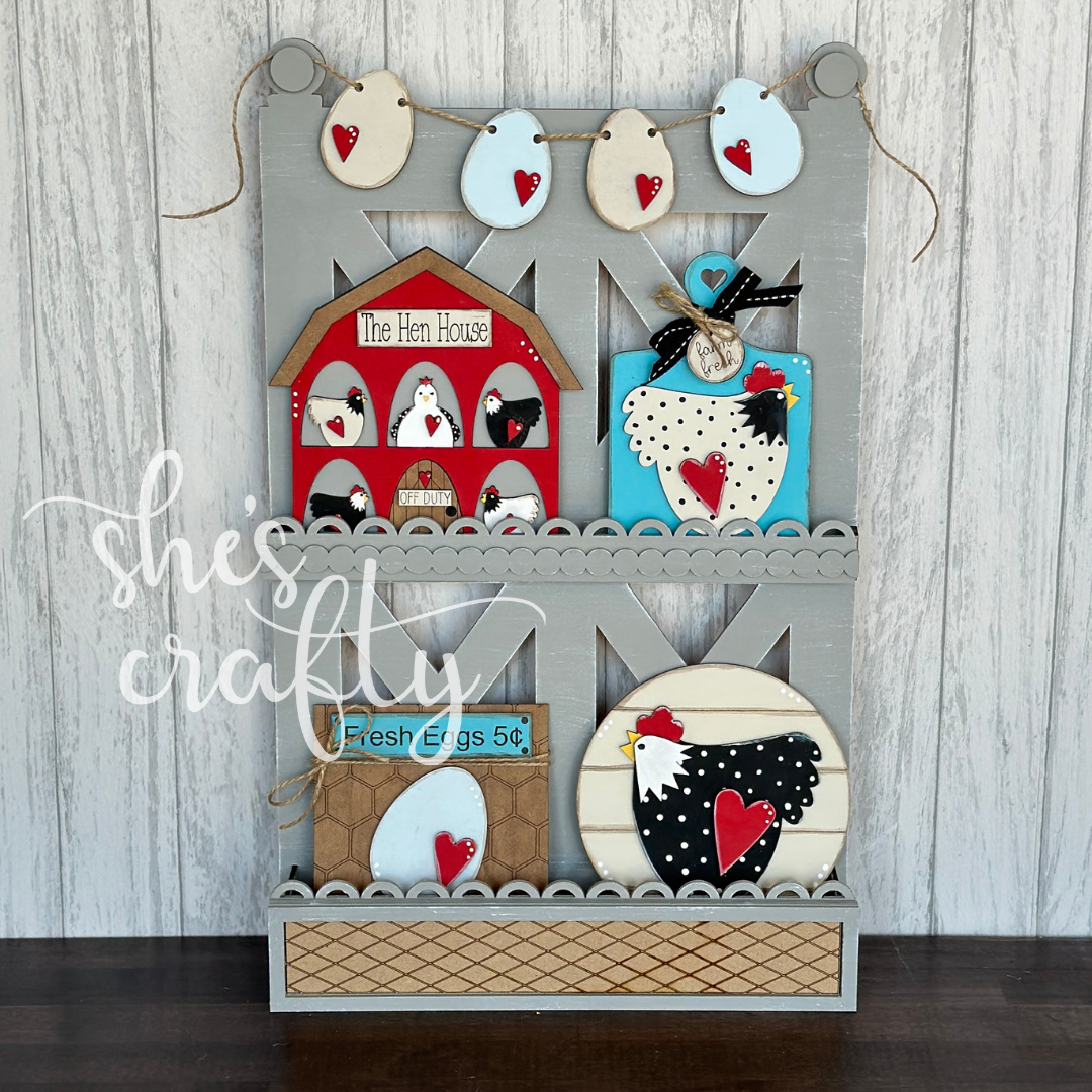 Chicken Coop Tiered Tray Kit