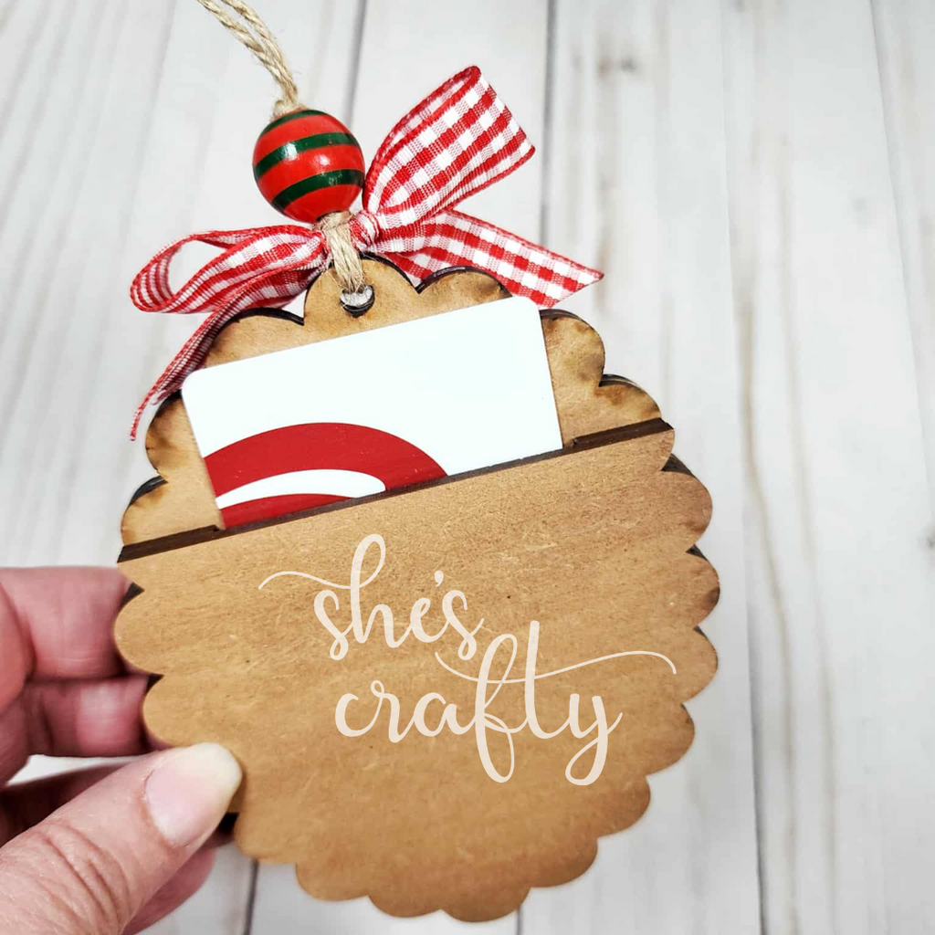 Christmas Baking Ornament Gift Card Holder Set