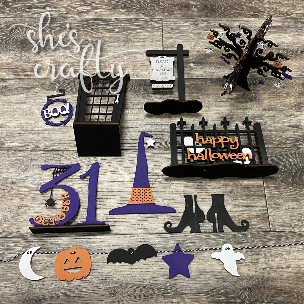 Creepy Tree Halloween Tiered Tray Kit