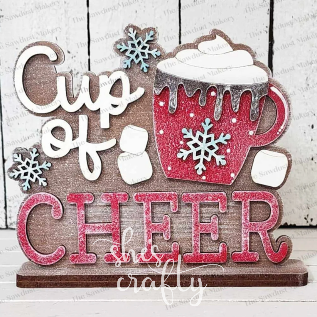 Cup of Cheer Shelf Sitter