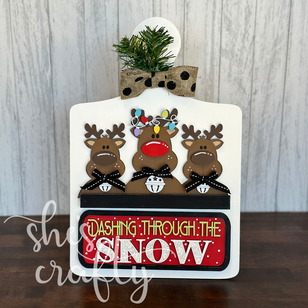 Dashing Through The Snow Seasonal Insert