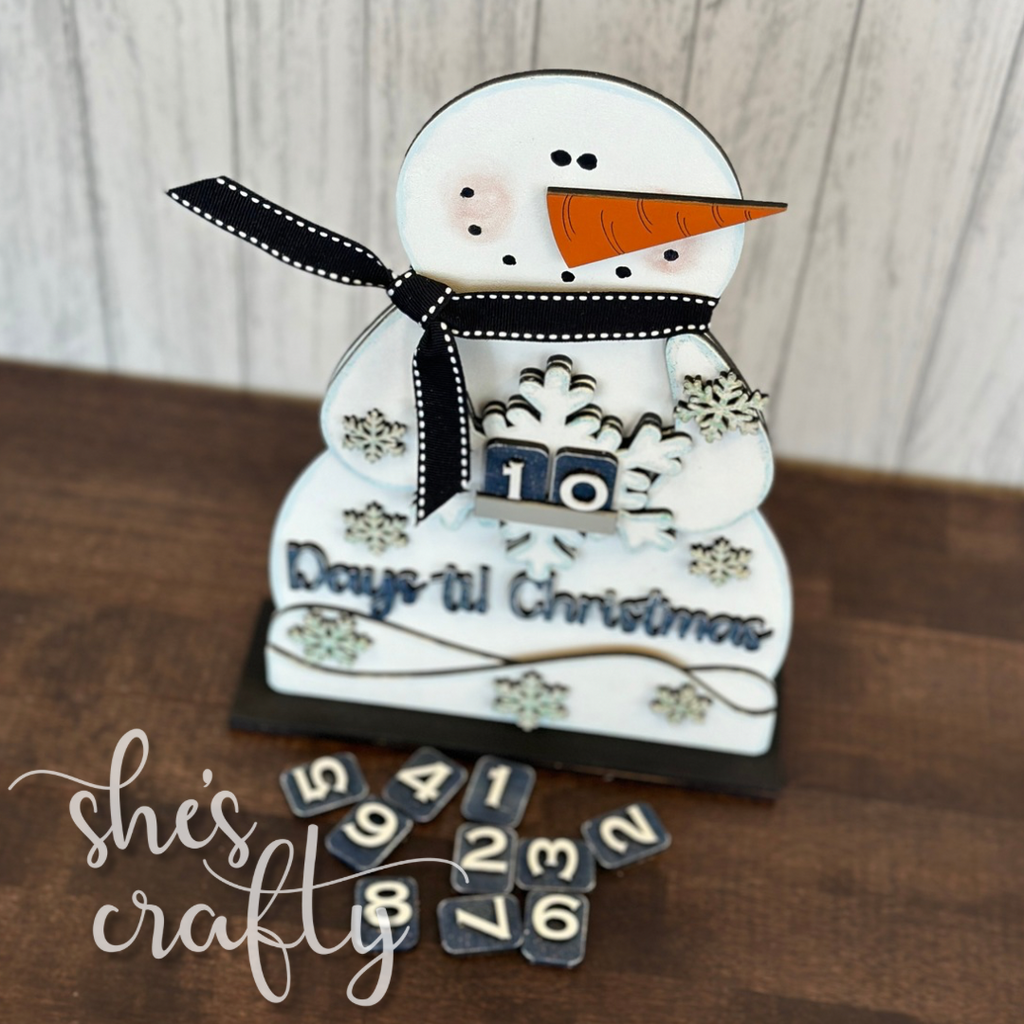 Days Til Christmas Snowman