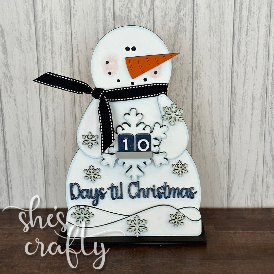 Days Til Christmas Snowman