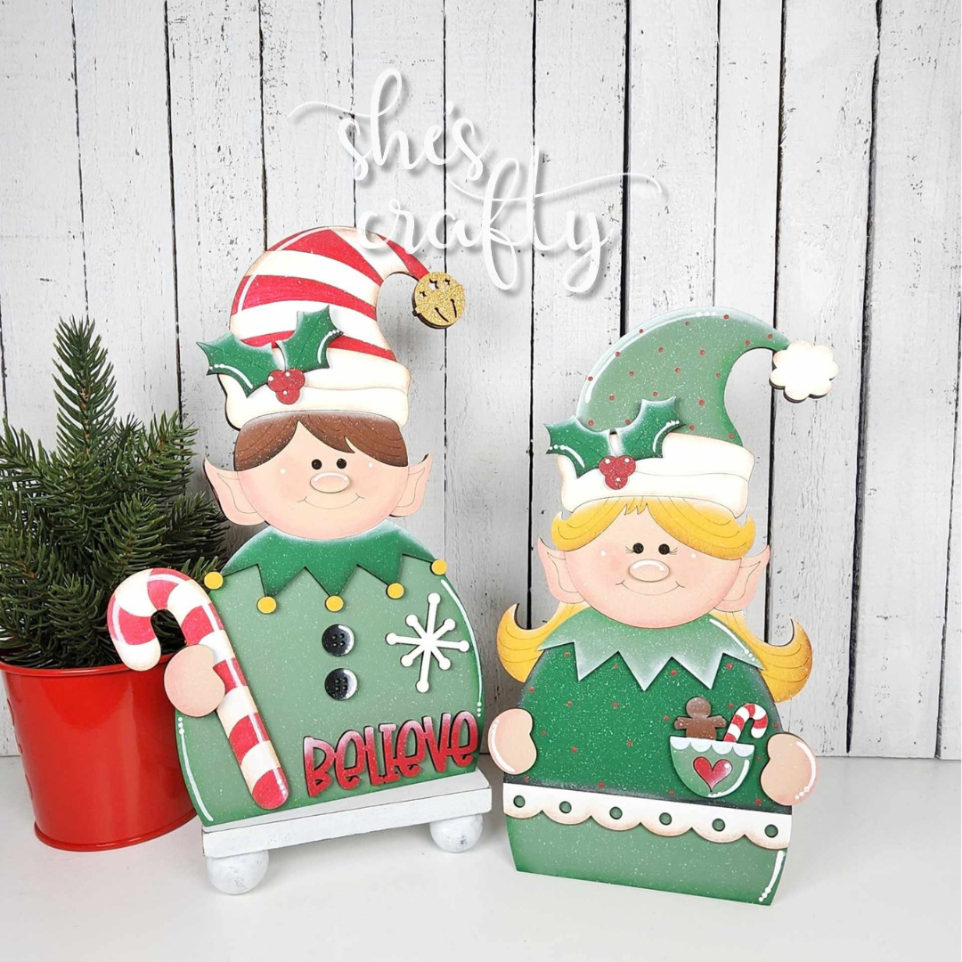 Christmas Elf Pair