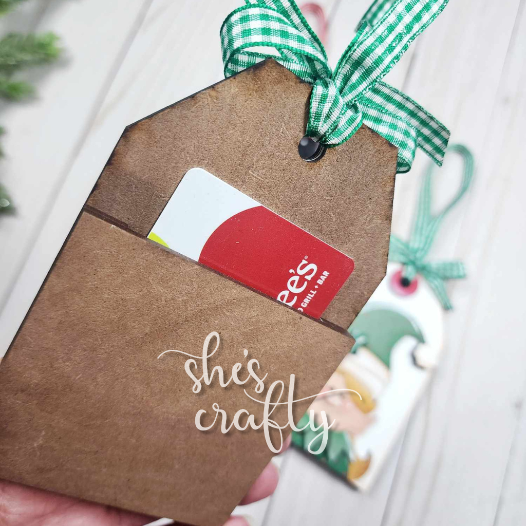 Elf Ornament Gift Card Holder Set