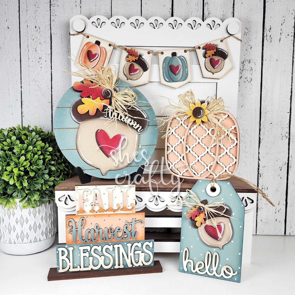 Fall Harvest Tiered Tray Kit