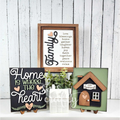 Family Home Sign Trio