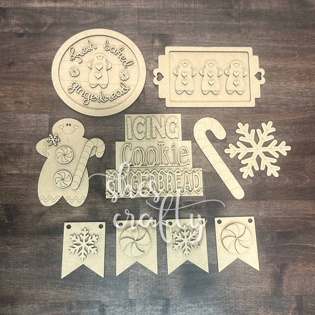 Fresh Baked Gingerbread Tiered Tray Kit