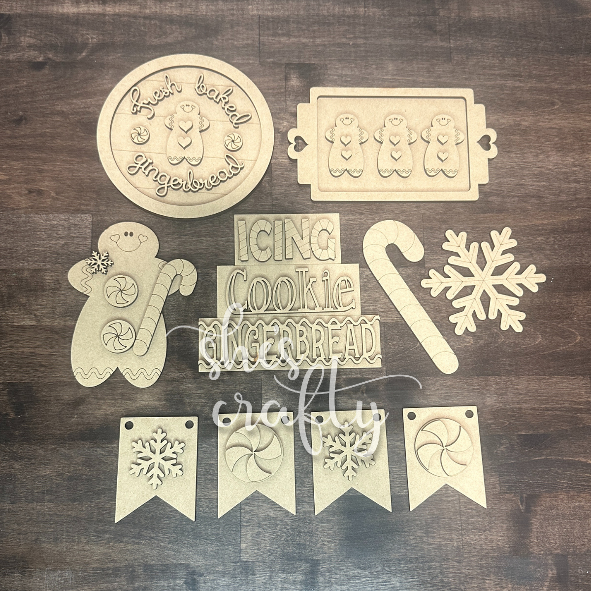 Fresh Baked Gingerbread Tiered Tray Kit