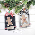 Personalized Gingerbread Ornament Gift Card Holders