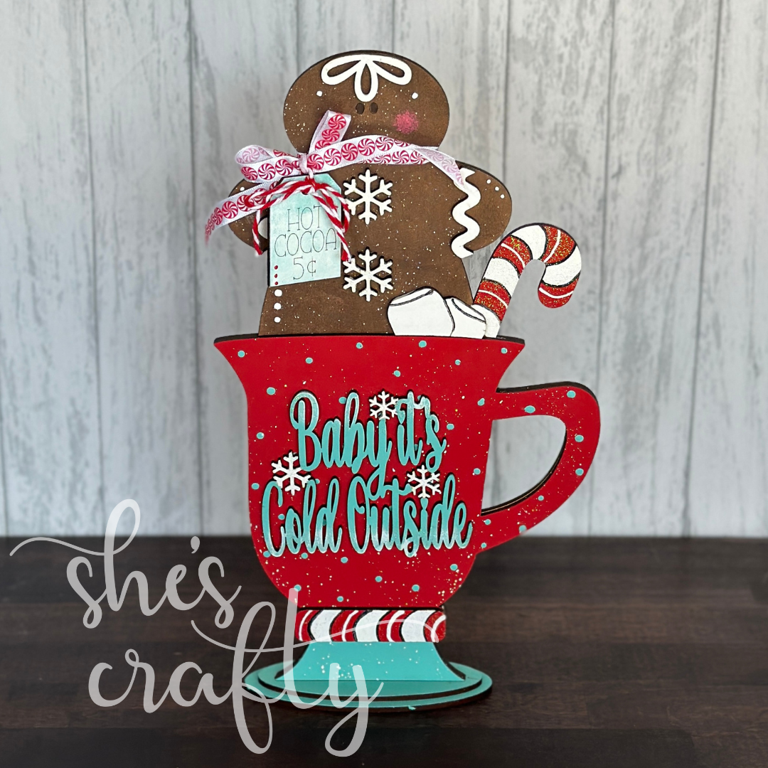 Gingerbread Mug Shelf Sitter