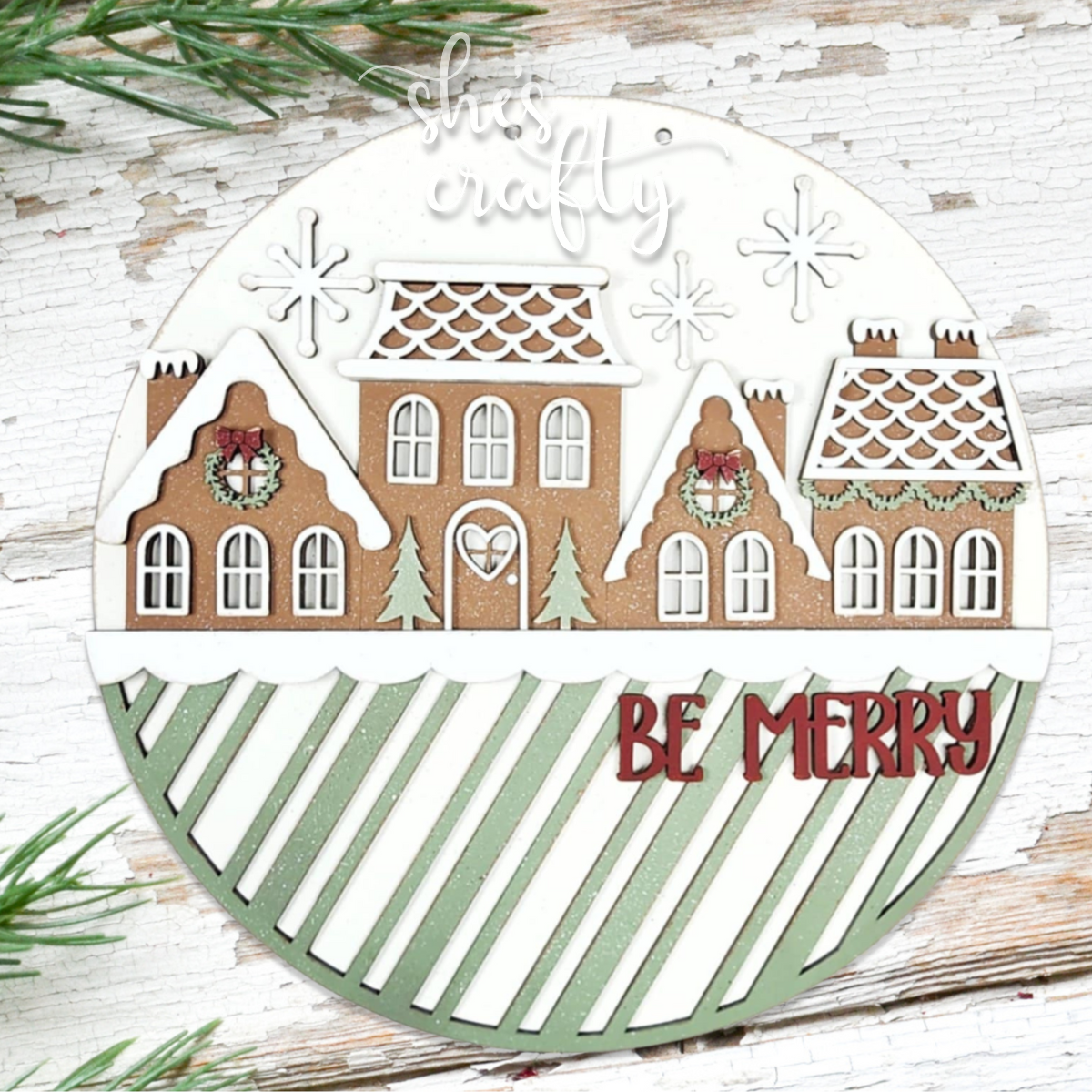 Gingerbread House Round