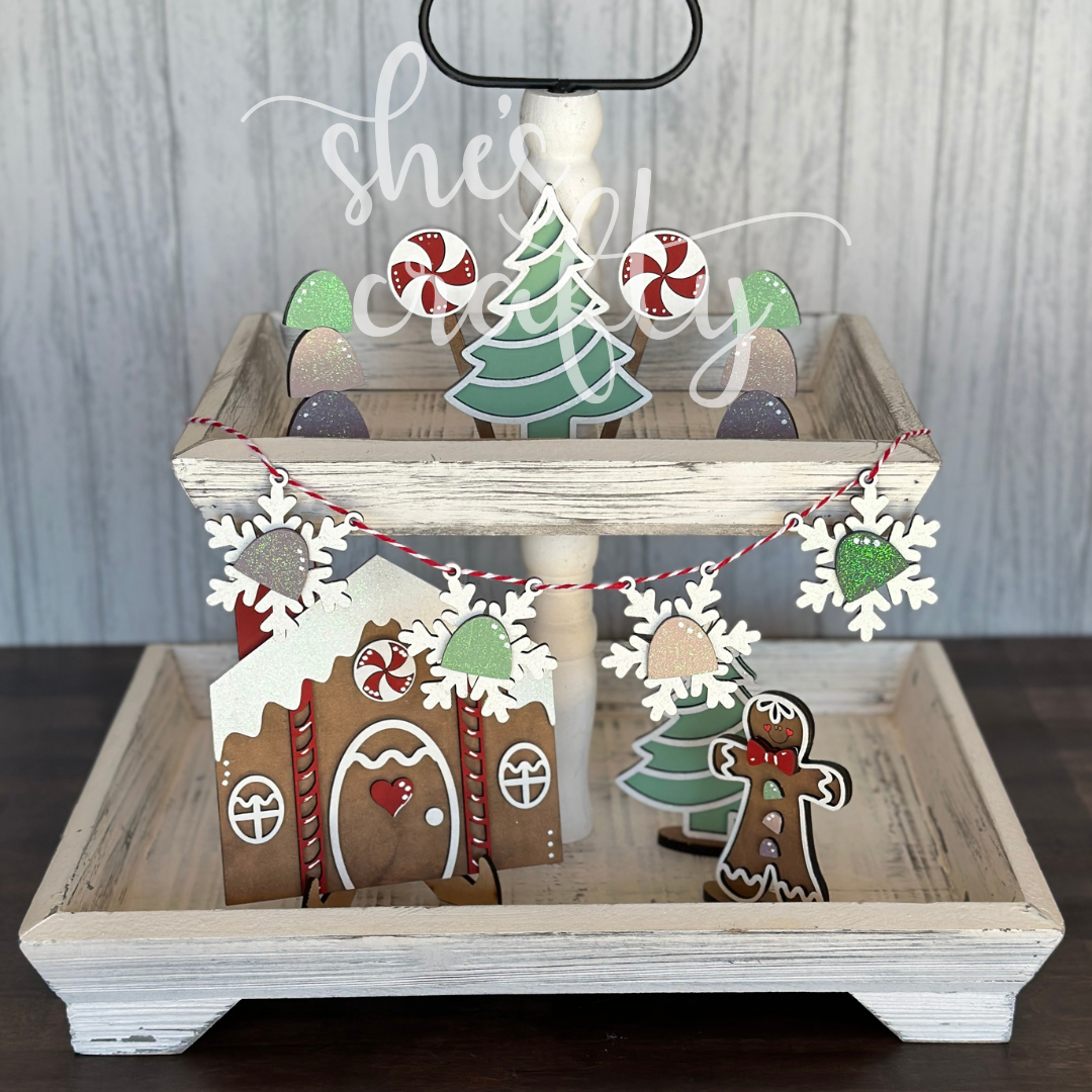 Gingerbread House Tiered Tray Kit
