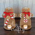 Gingerbread Votive Holders Pair