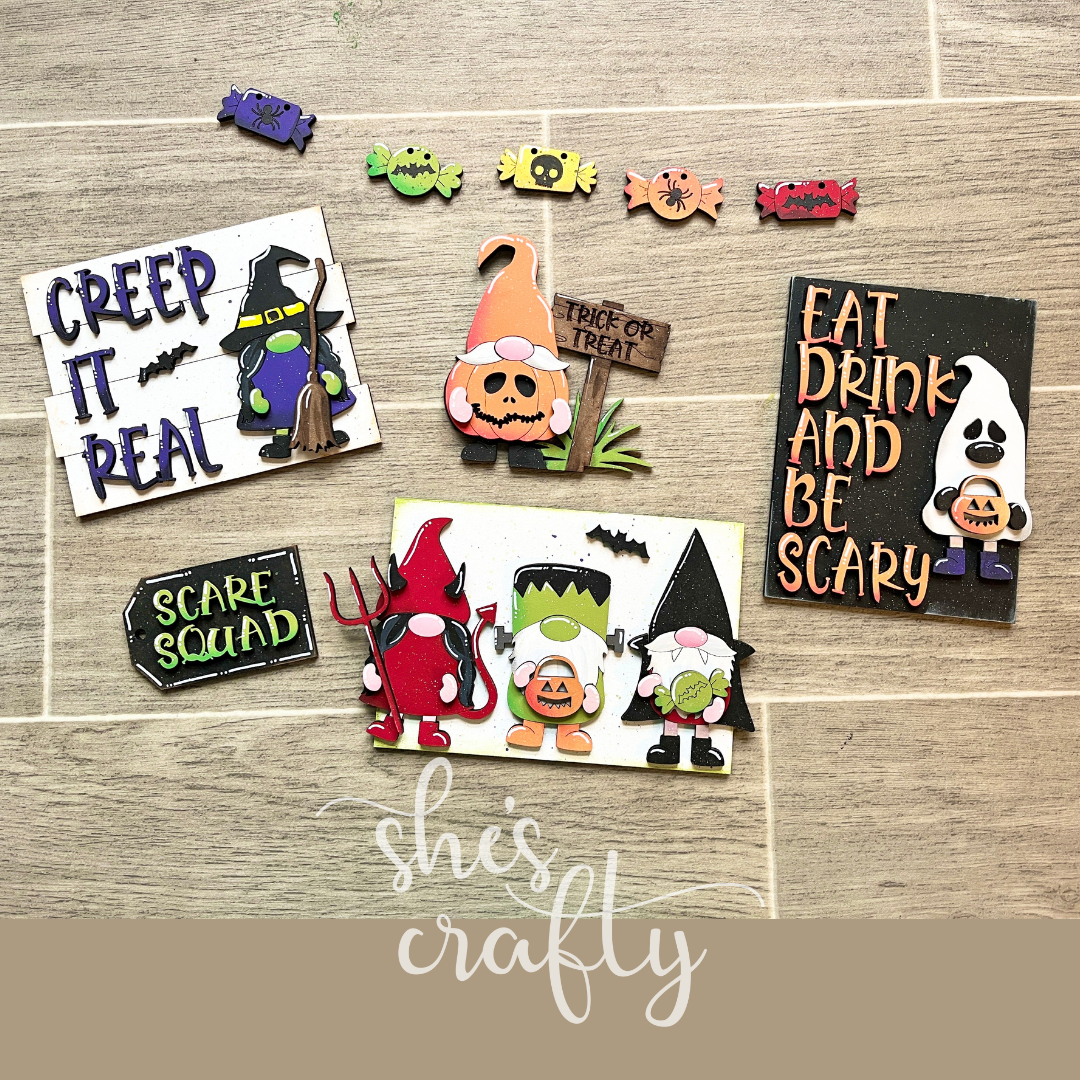 Gnome Halloween Tiered Tray Kit