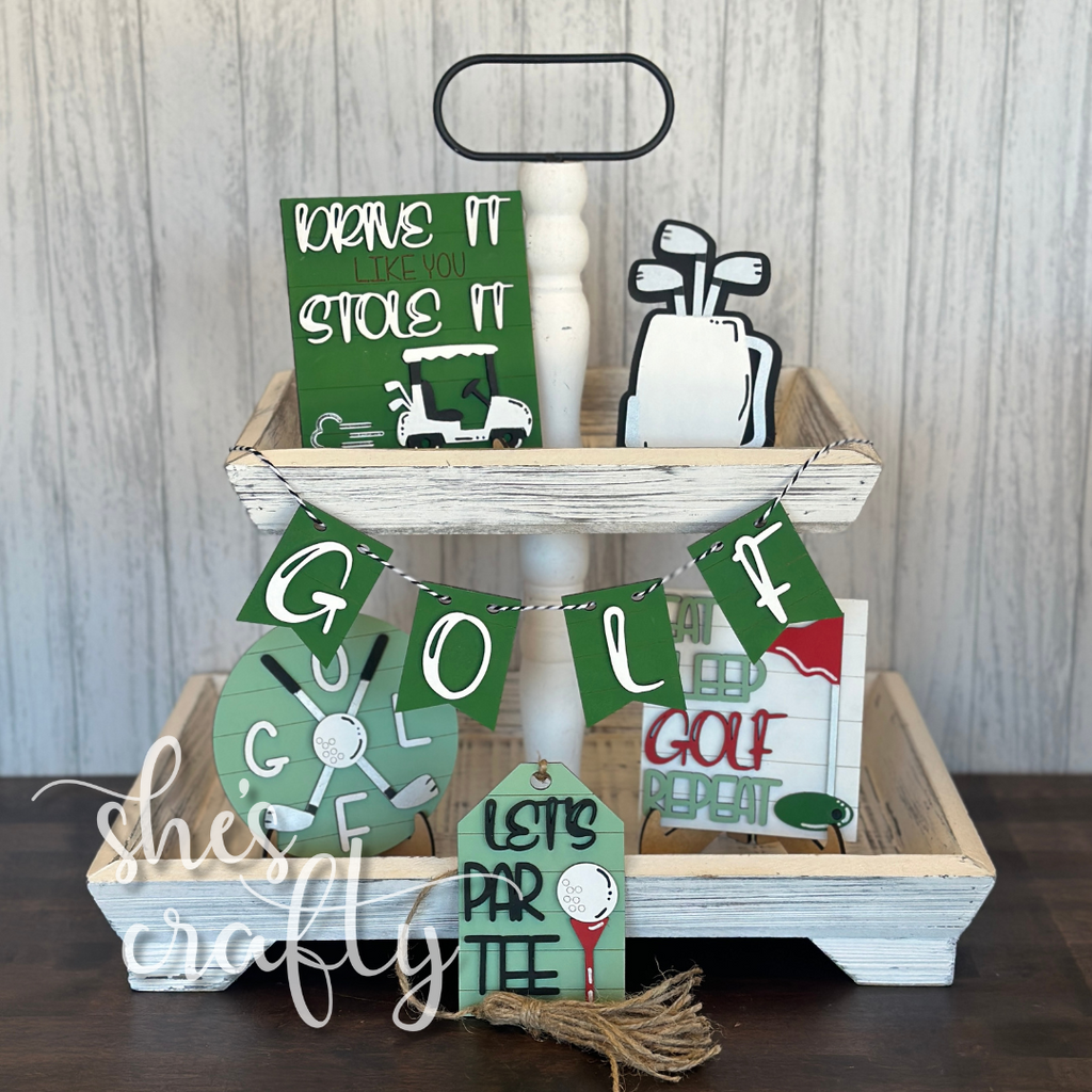 Golf Tiered Tray Kit