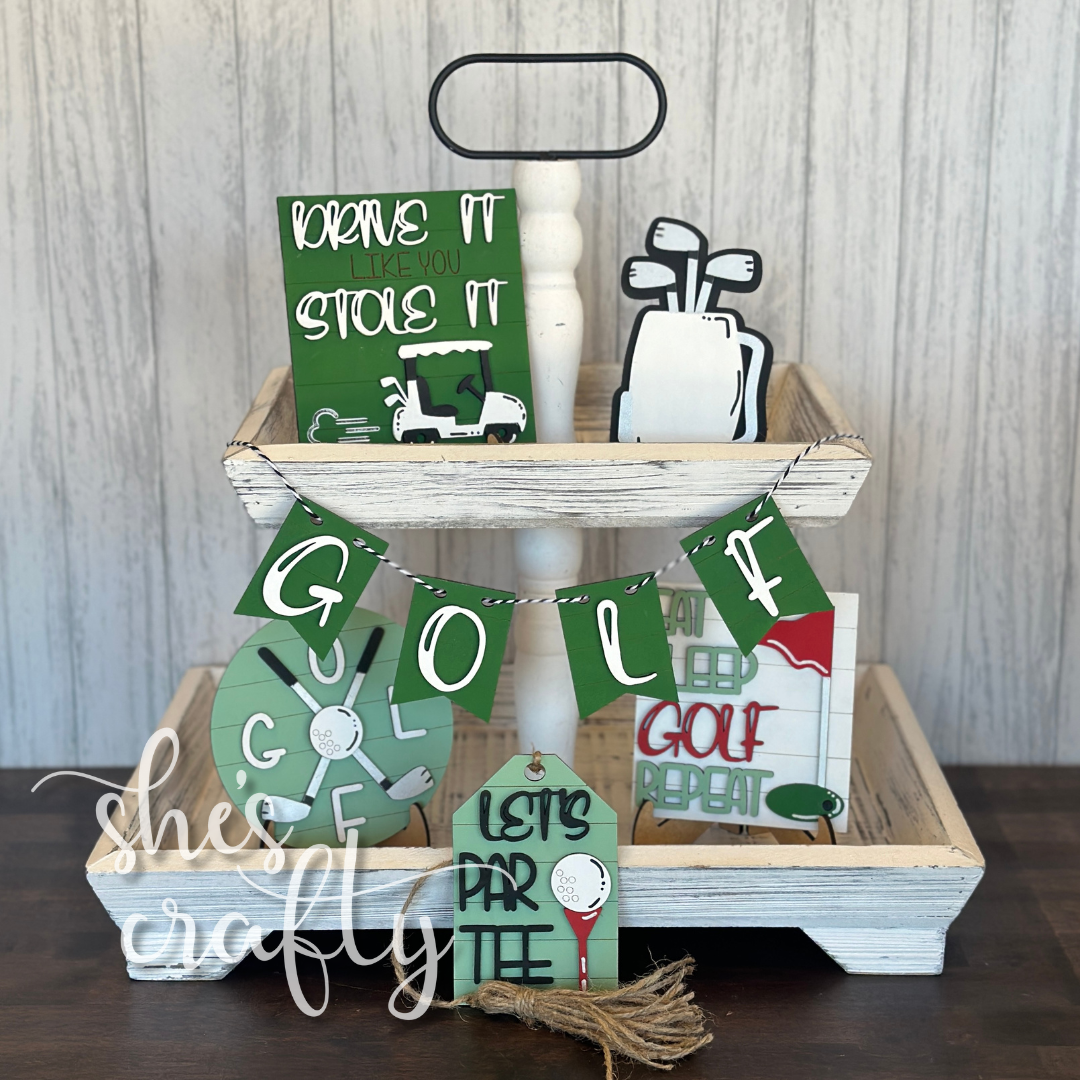 Golf Tiered Tray Kit