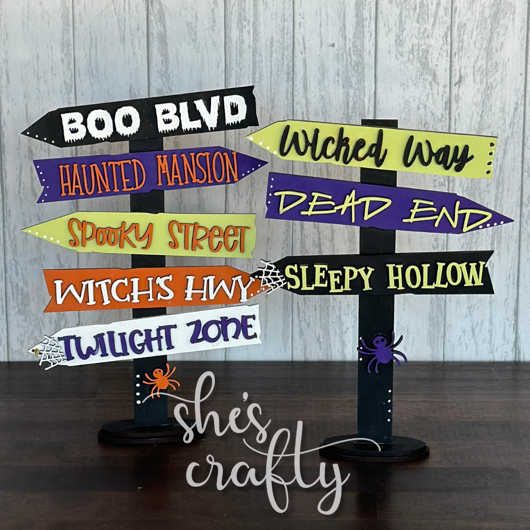 Halloween Street Signs