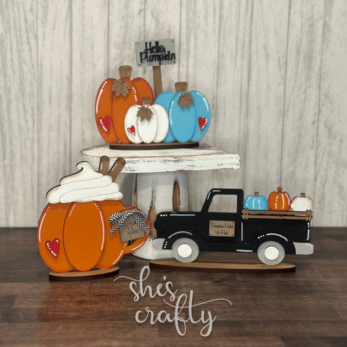 Hello Pumpkin Shelf Sitter Set