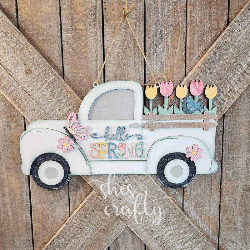 Hello Spring Truck Round