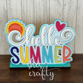 Hello Summer Shelf Sitter