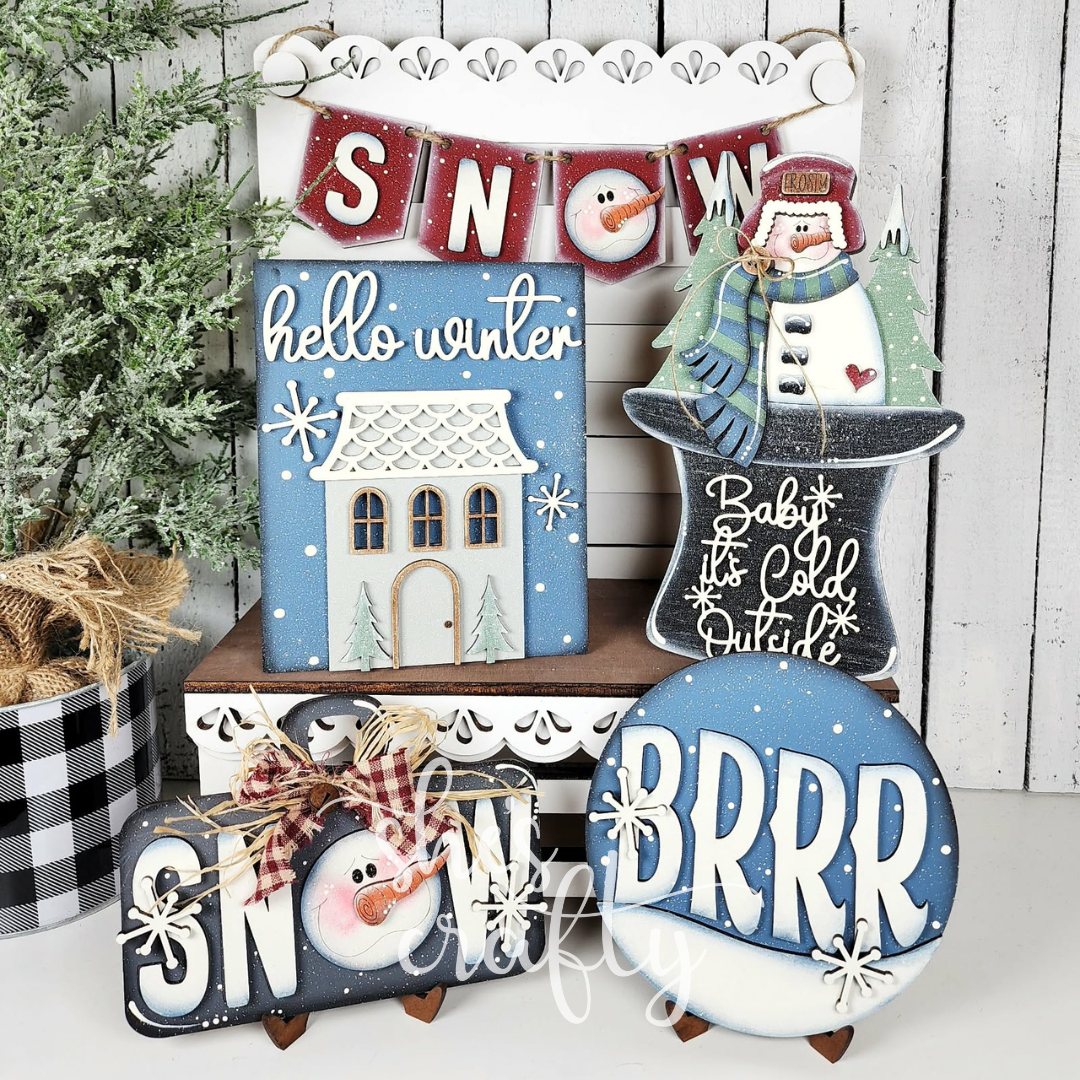 Hello Winter Tiered Tray Kit