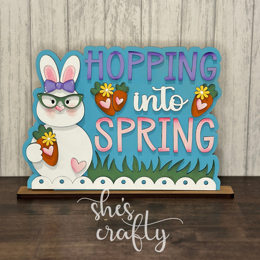 Hopping Into Spring Shelf Sitter