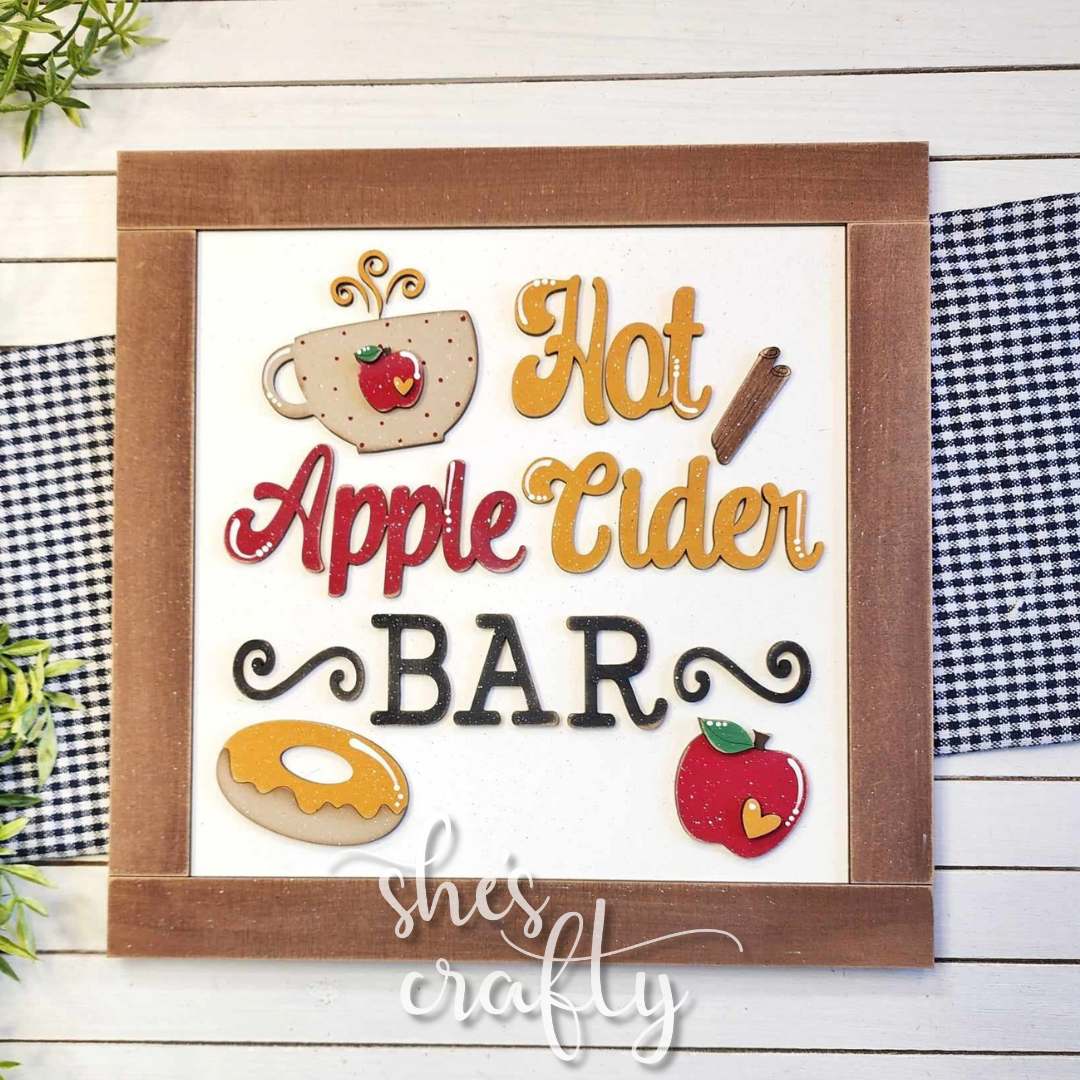 Hot Apple Cider Bar Sign