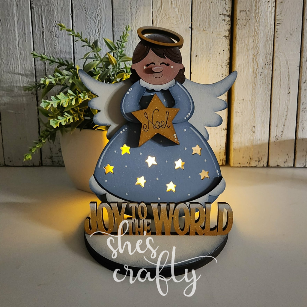 Angel Joy to the World Votive Holder
