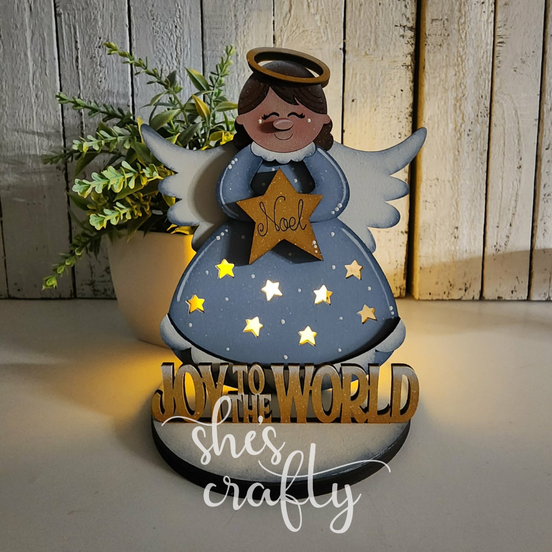 Angel Joy to the World Votive Holder