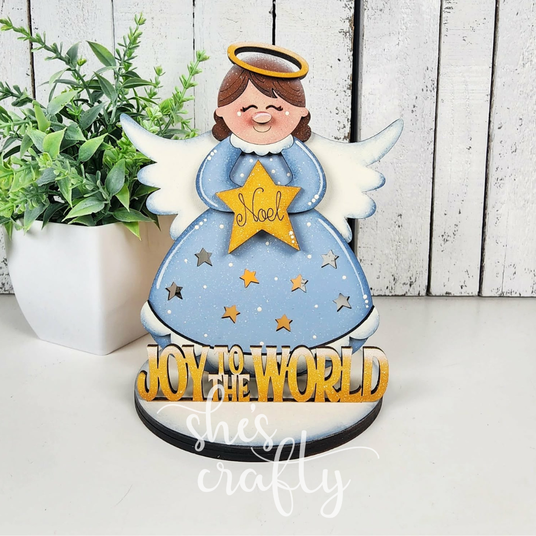 Angel Joy to the World Votive Holder