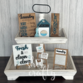 Laundry Room Tiered Tray Kit