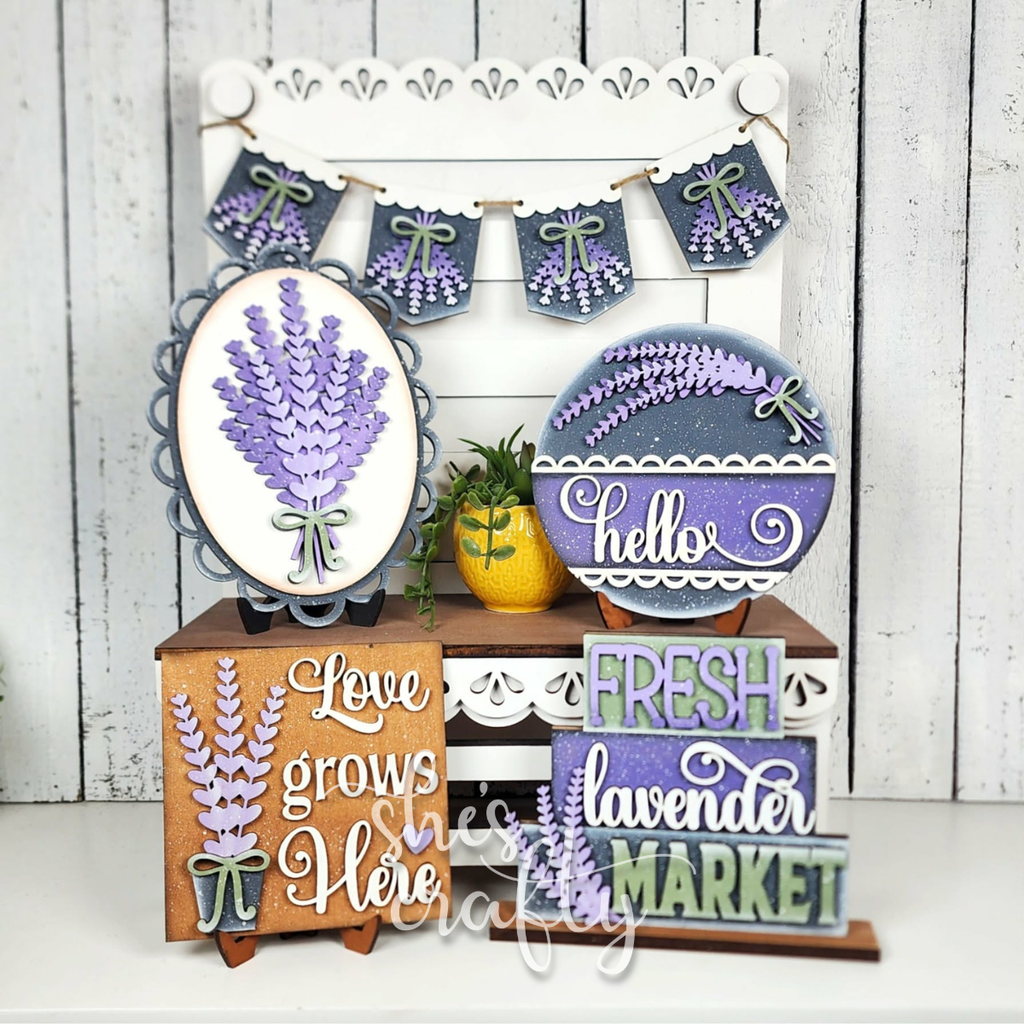 Lavender Tiered Tray Kit