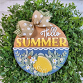 Hello Summer Lemon Round