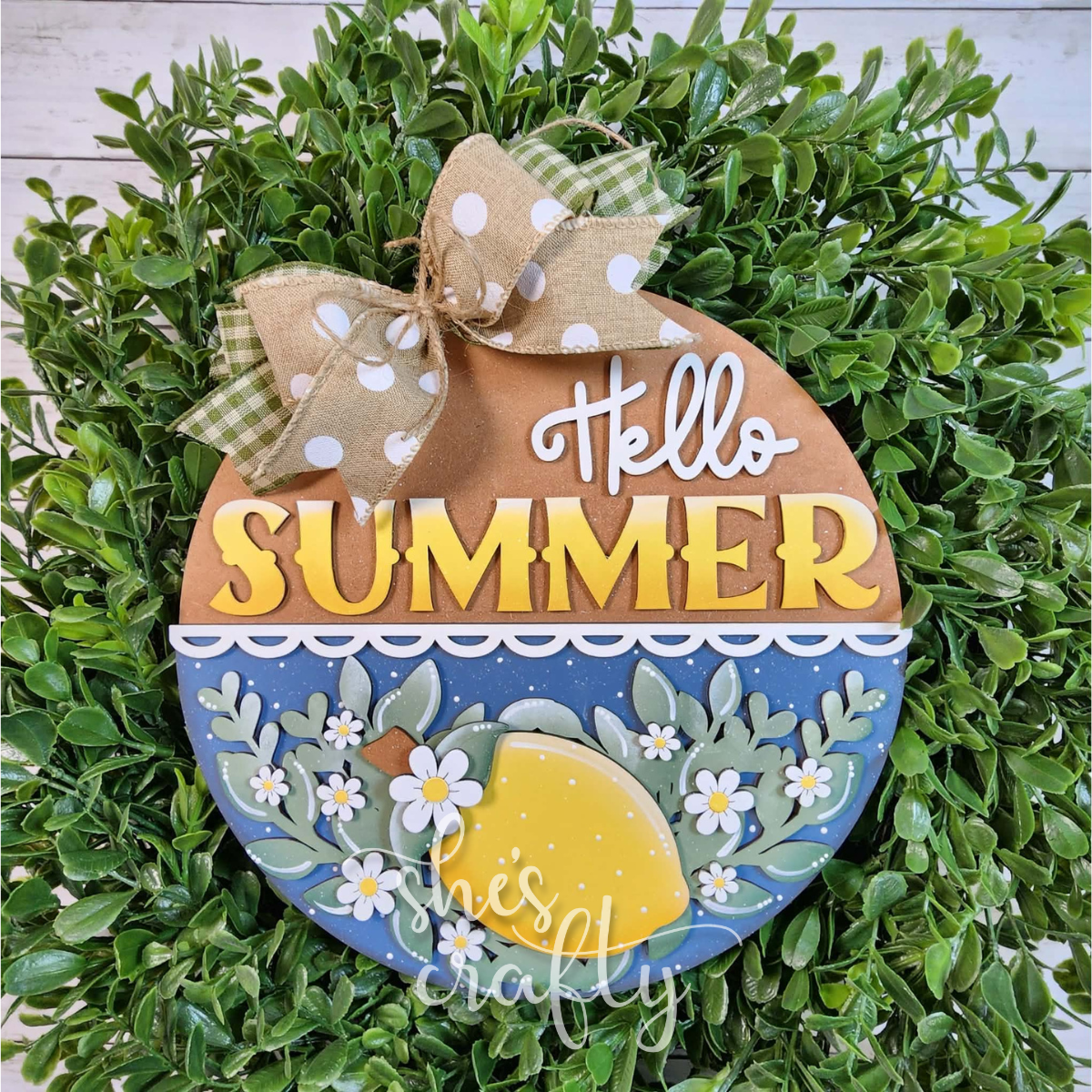 Hello Summer Lemon Round
