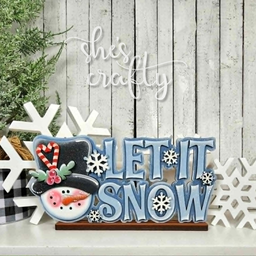 Let It Snow Shelf Sitter