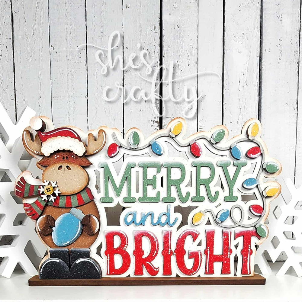 Merry and Bright Shelf Sitter