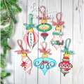 Mid Century Vintage Ornament Bundle