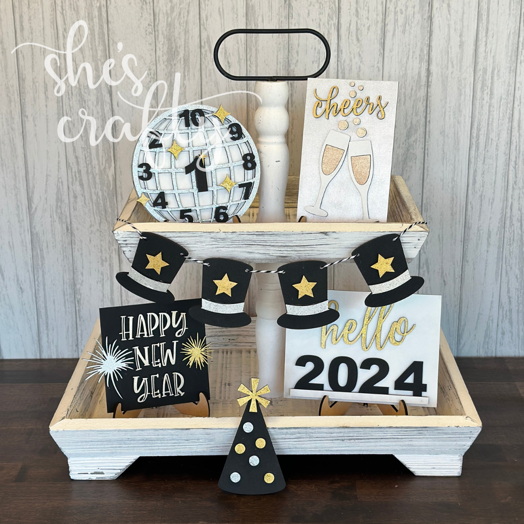 New Year's Eve Tiered Tray Kit