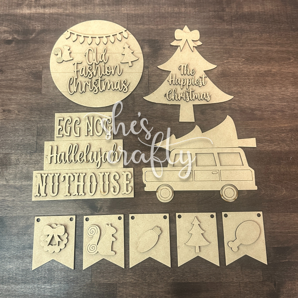 Old Fashioned Christmas Tiered Tray Kit