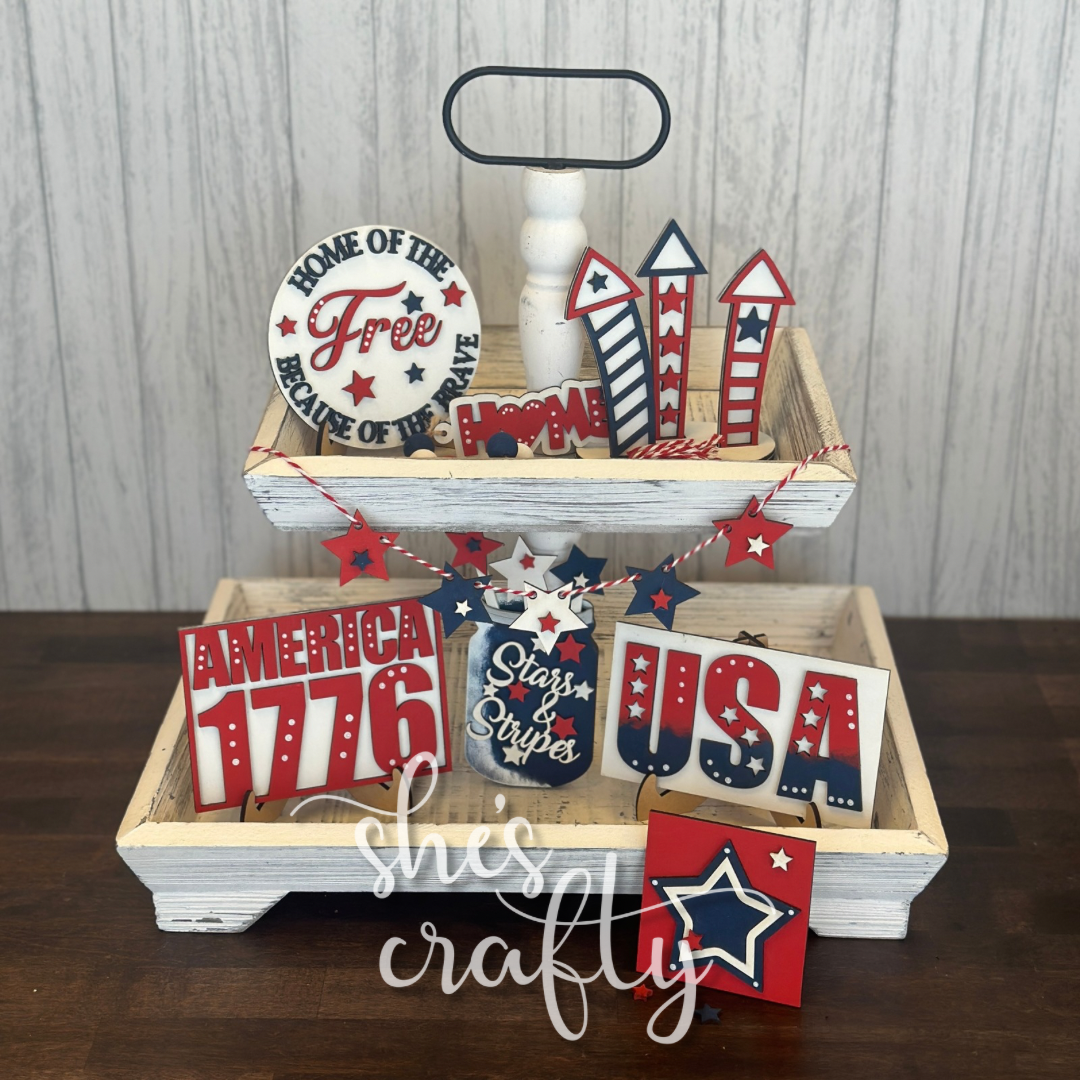 Patriotic Tiered Tray Kit