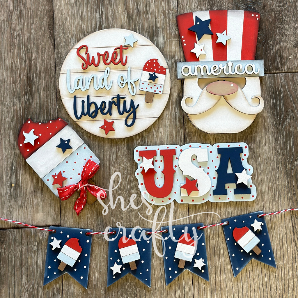 Sweet Land of Liberty Tiered Tray Kit