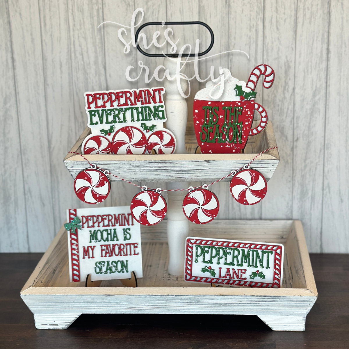 Peppermint Mocha Tiered Tray Kit