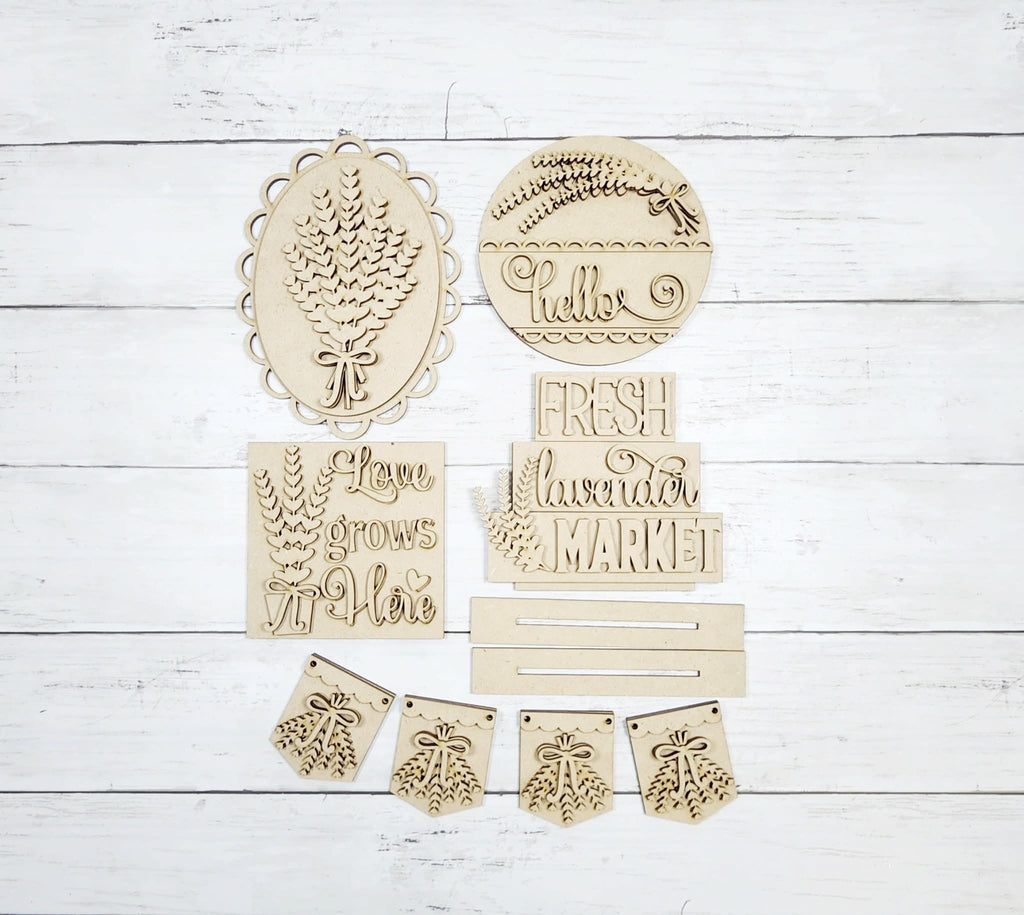 Lavender Tiered Tray Kit