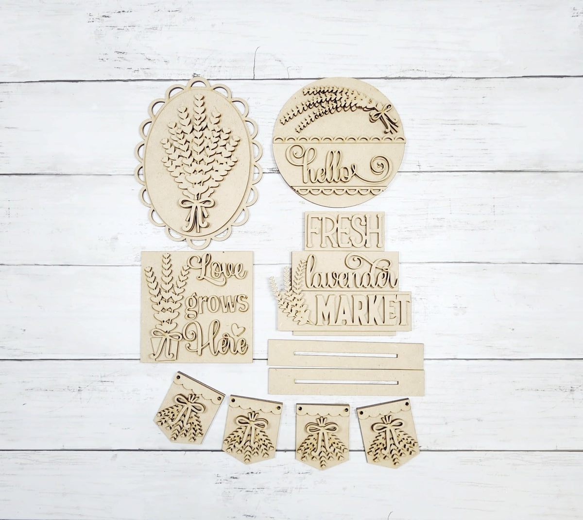 Lavender Tiered Tray Kit